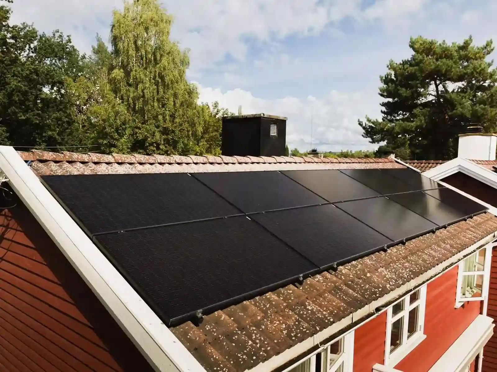 panneau solaire sur maison